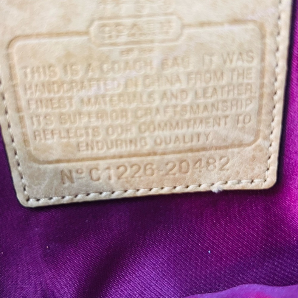 Coach Nylon Beige Python Print Tote/Shoulder Bag - image 10